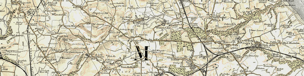 Old map of Wheatley Hill in 1901-1904