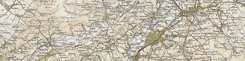 Old map of Cuckstool Lane Top in 1903-1904