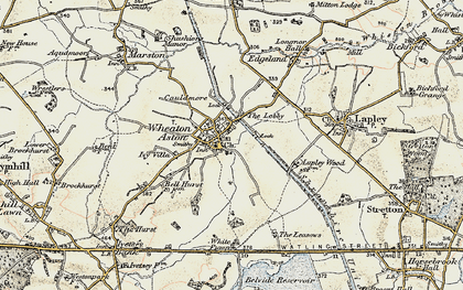 Old map of Wheaton Aston in 1902