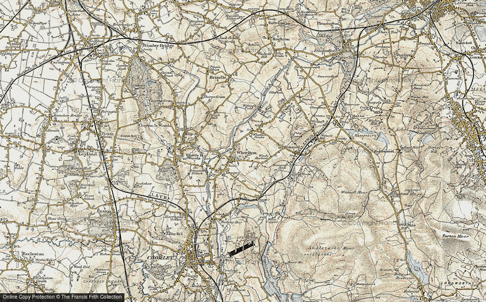 Old Map of Wheelton, 1903 in 1903