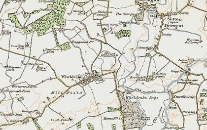 Old map of Wheldrake in 1903