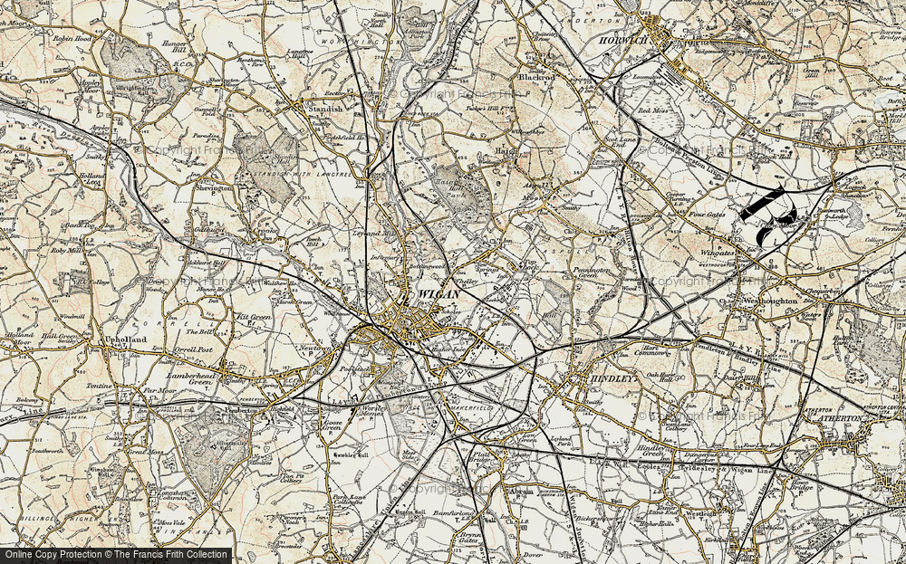 Old Map of Whelley, 1903 in 1903