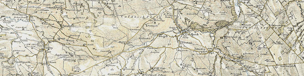 Old map of Whelpo in 1901-1904