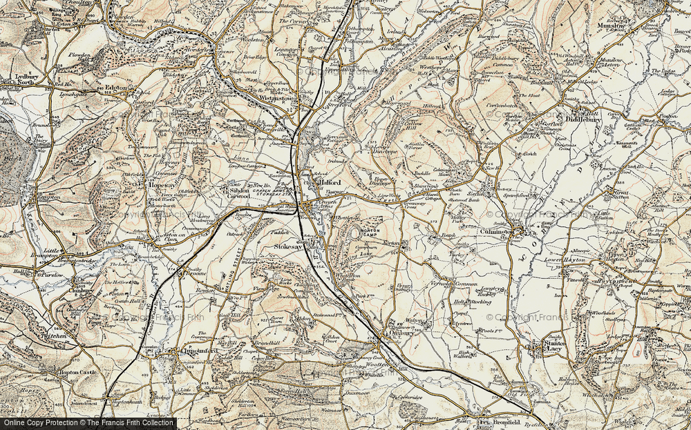Old Map of Whettleton, 1901-1903 in 1901-1903