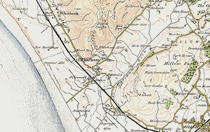 Old map of Whicham in 1903-1904