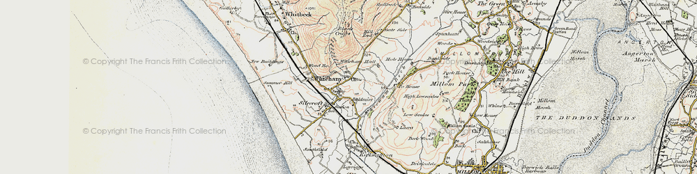 Old map of Whicham in 1903-1904