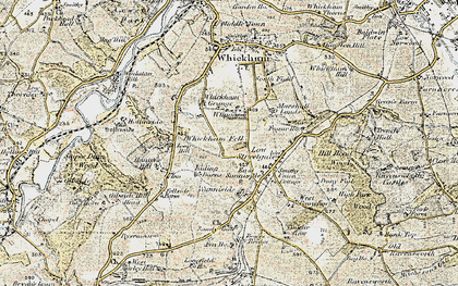 Old map of Whickham Fell in 1901-1904