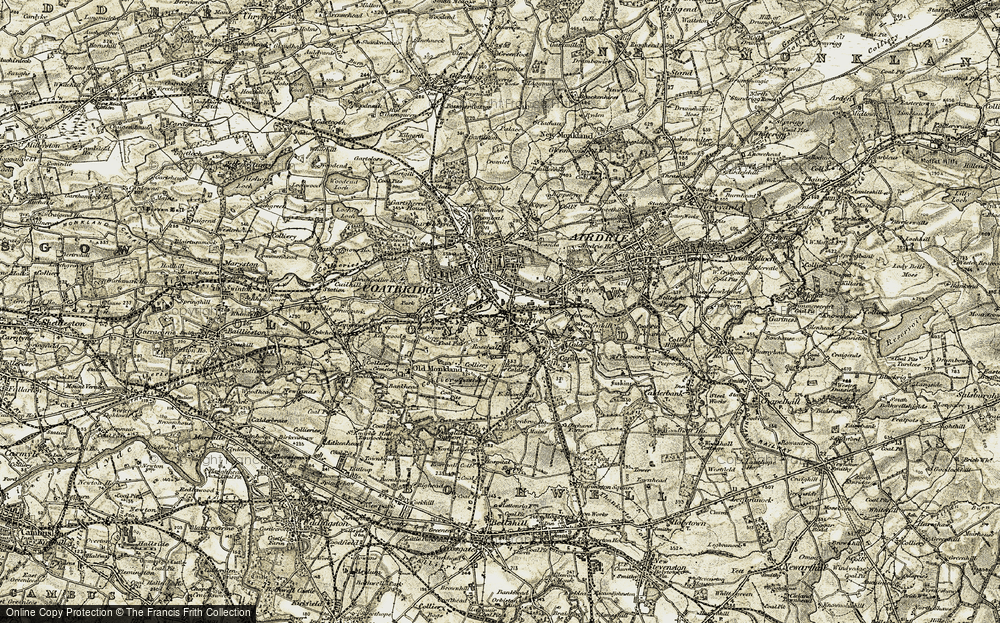 Old Map of Whifflet, 1904-1905 in 1904-1905