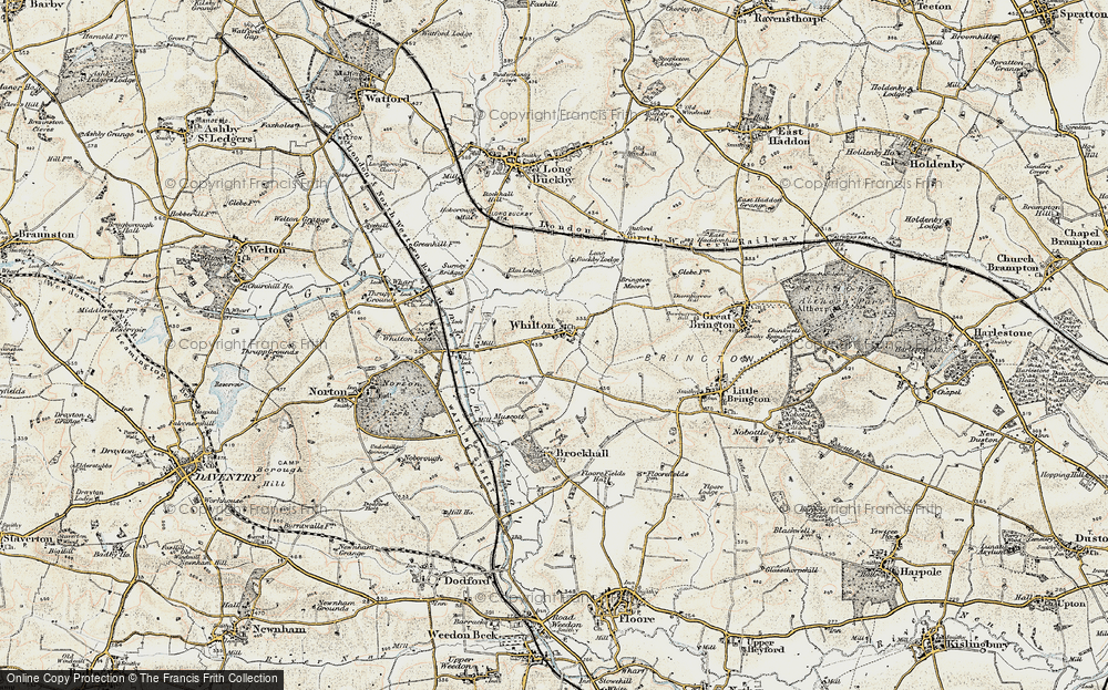 Old Map of Whilton, 1898-1901 in 1898-1901
