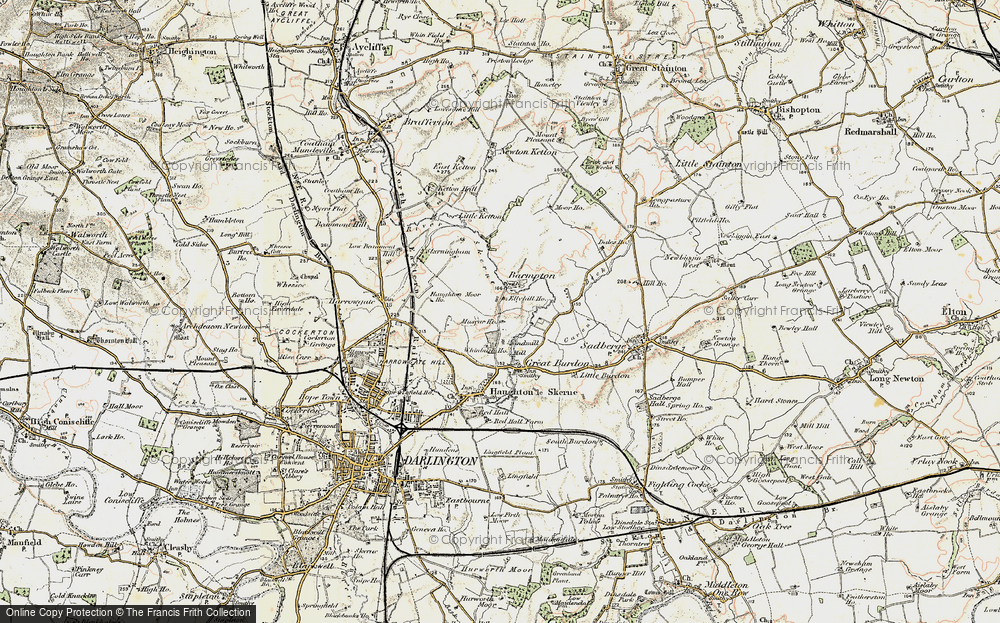 Old Map of Whinfield, 1903-1904 in 1903-1904