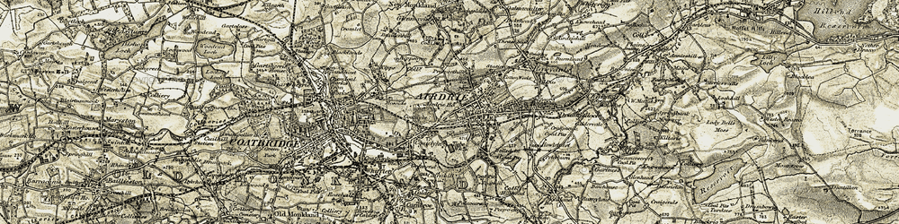 Old map of Whinhall in 1904-1905