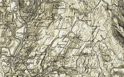 Old map of Balgreddan in 1904-1905