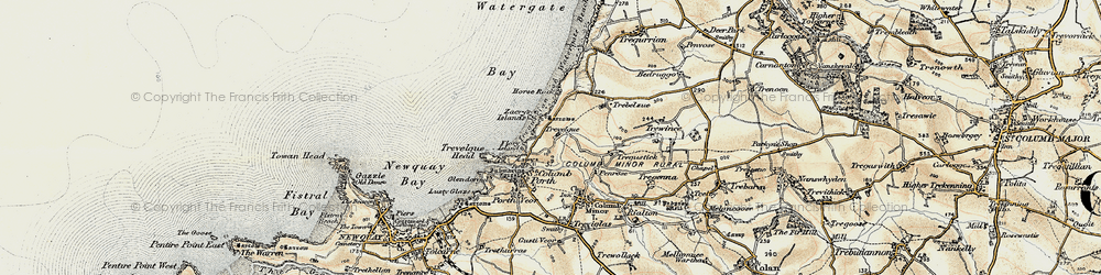 Old map of Whipsiderry in 1900