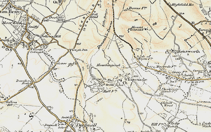 Old map of Whipsnade in 1898-1899