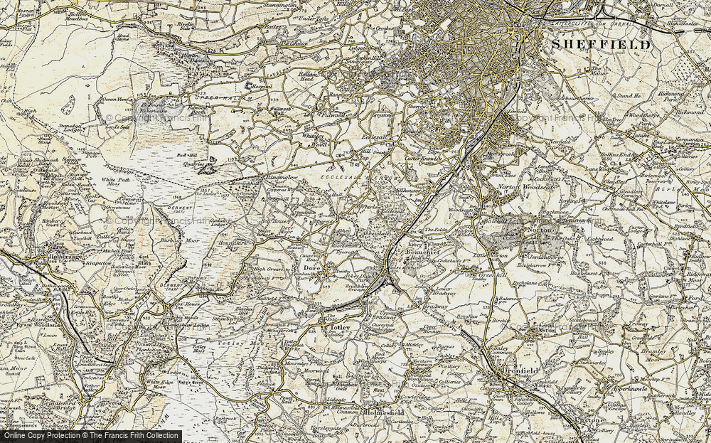 Old Map of Whirlow, 1902-1903 in 1902-1903