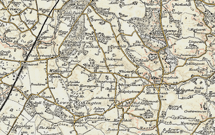 Old map of Whisterfield in 1902-1903