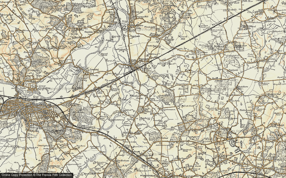 Old Map of Whistley Green, 1897-1909 in 1897-1909