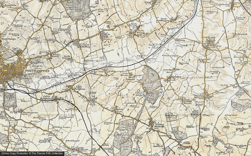 Old Map of Whiston, 1898-1901 in 1898-1901