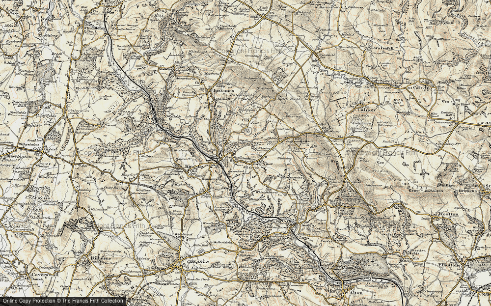 Old Map of Whiston, 1902 in 1902