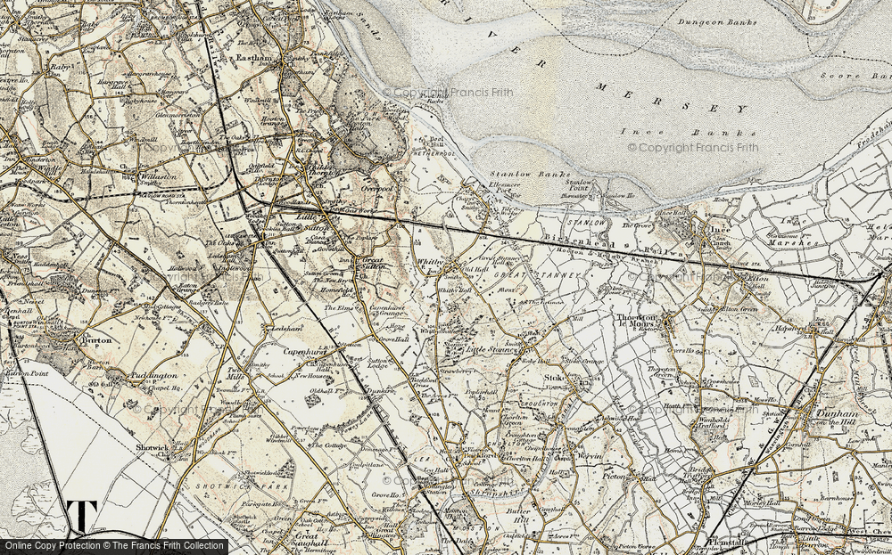 Old Map of Whitby, 1902-1903 in 1902-1903