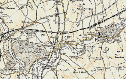 Old map of Whitchurch in 1897-1900
