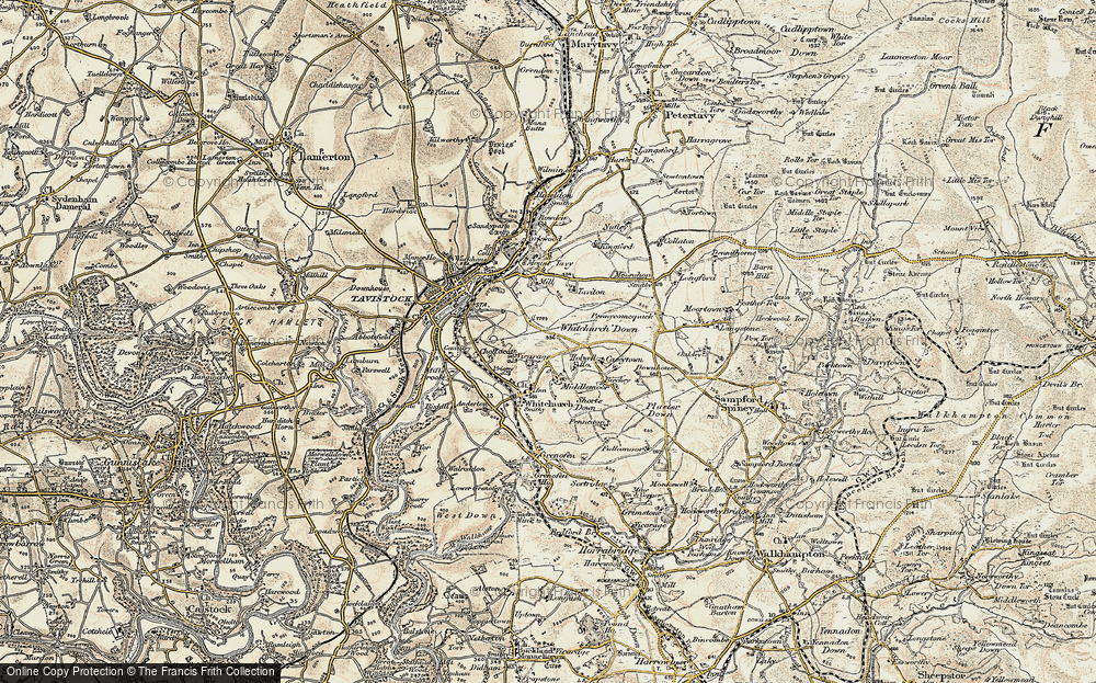 Old Map of Whitchurch, 1899-1900 in 1899-1900