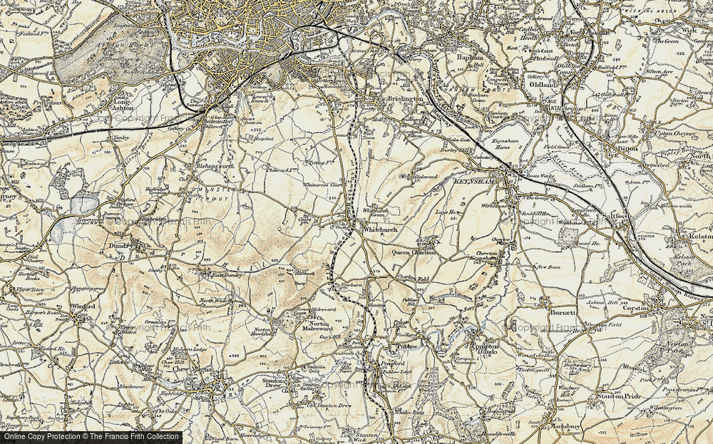 Old Map of Whitchurch, 1899 in 1899