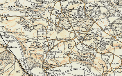 Old map of Whitchurch Hill in 1897-1900