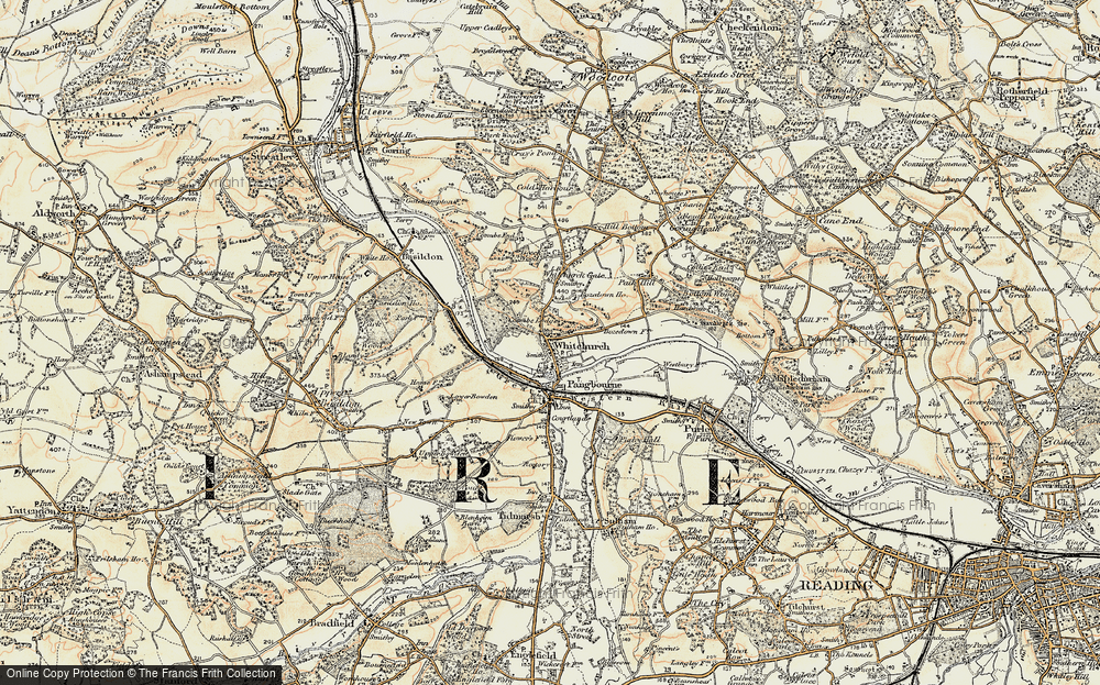 Old Map of Whitchurch-on-Thames, 1897-1900 in 1897-1900