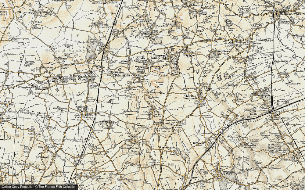 Old Map of Whitcombe, 1899 in 1899