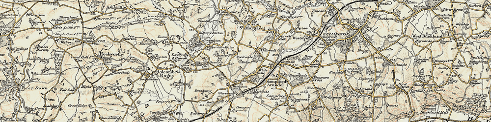 Old map of Woolcombe in 1898-1900