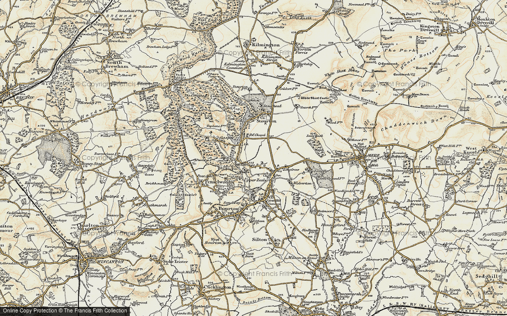 Old Map of White Cross, 1897-1899 in 1897-1899