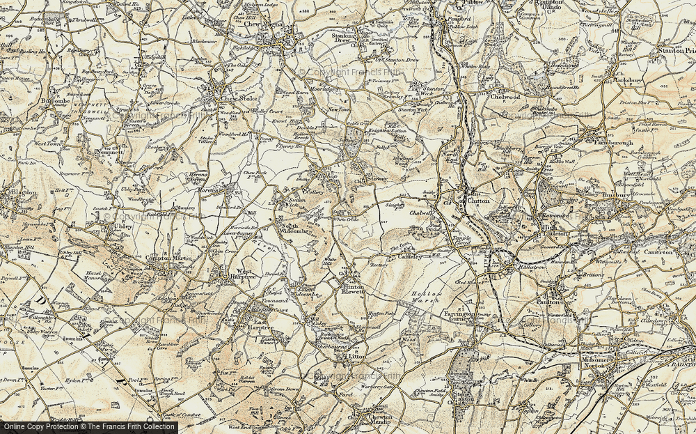 Old Map of White Cross, 1899 in 1899