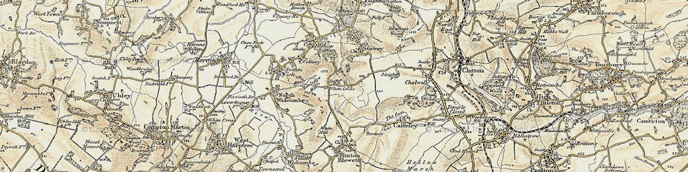 Old map of Burledge Hill in 1899