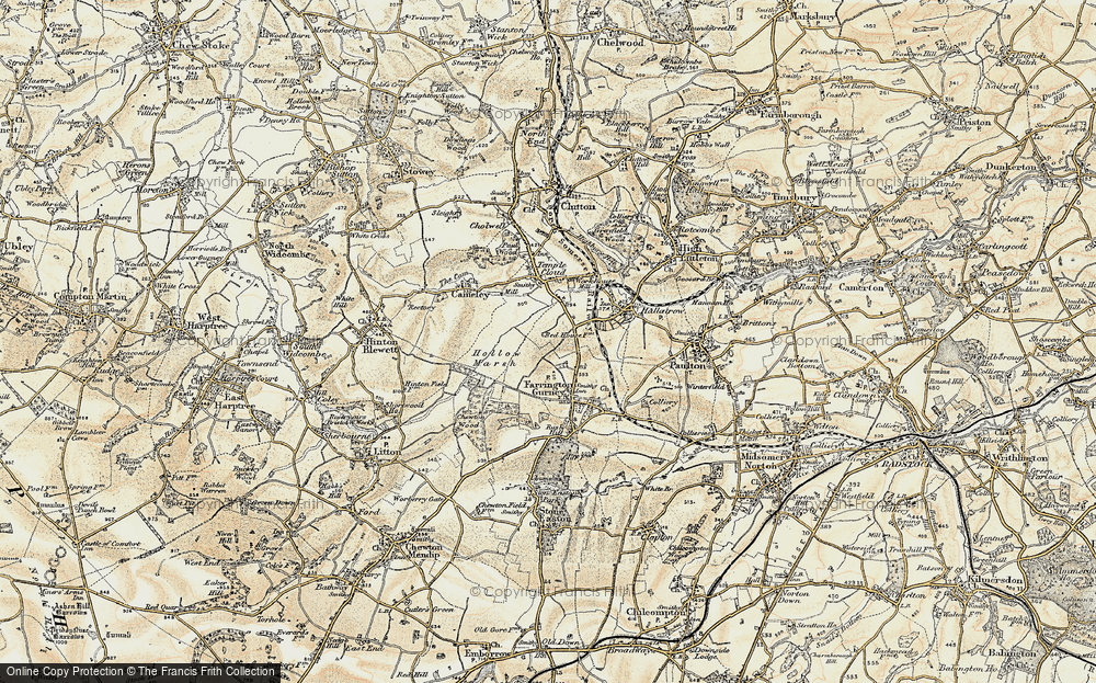 Old Map of White Cross, 1899 in 1899