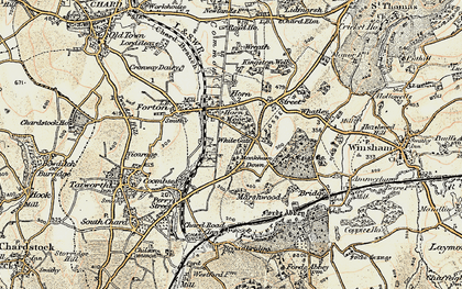 Old map of White Gate in 1898-1899