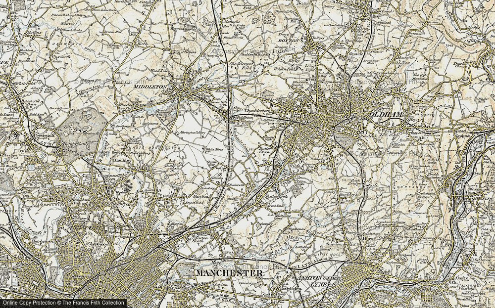 Old Map of White Gate, 1903 in 1903