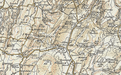 Old map of White Grit in 1902-1903