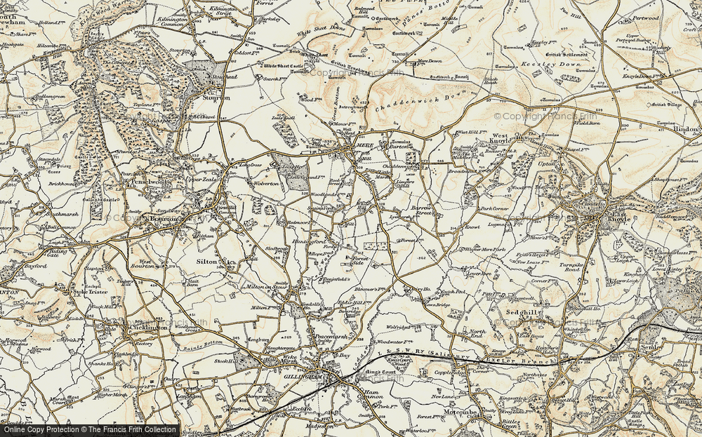 Old Map of White Hill, 1897-1899 in 1897-1899