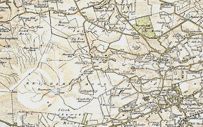 Old map of White Hill in 1903-1904
