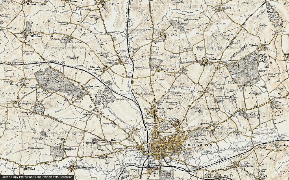 Old Map of White Hills, 1898-1901 in 1898-1901