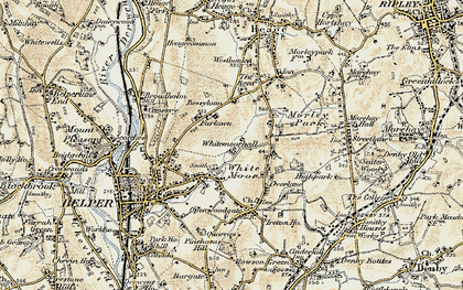Old map of White Moor in 1902