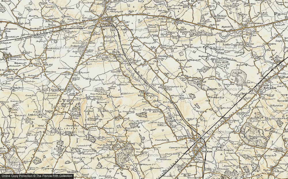Old Map of White Notley, 1898-1899 in 1898-1899