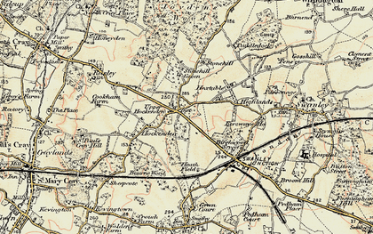 Old map of White Oak in 1898