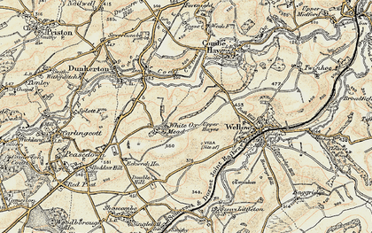 Old map of White Ox Mead in 1898-1899