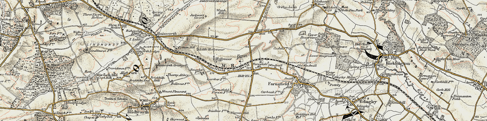 Old map of White Post in 1902-1903