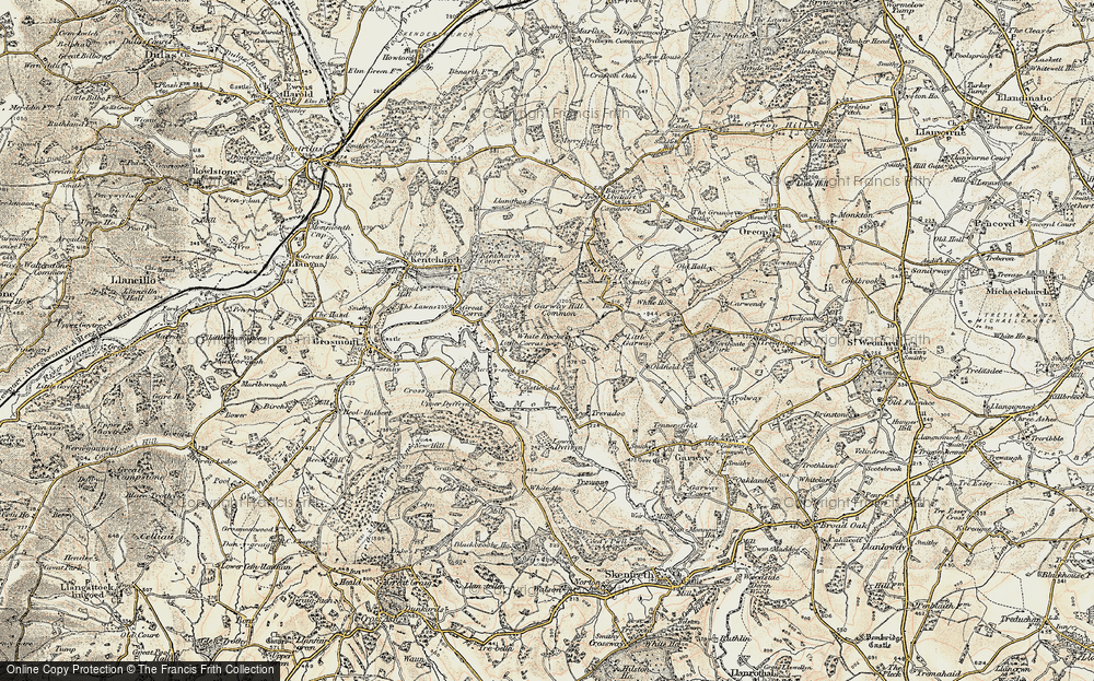 Old Map of White Rocks, 1899-1900 in 1899-1900