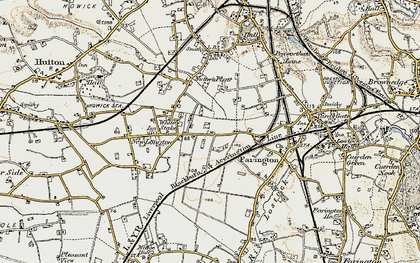 Old map of White Stake in 1903