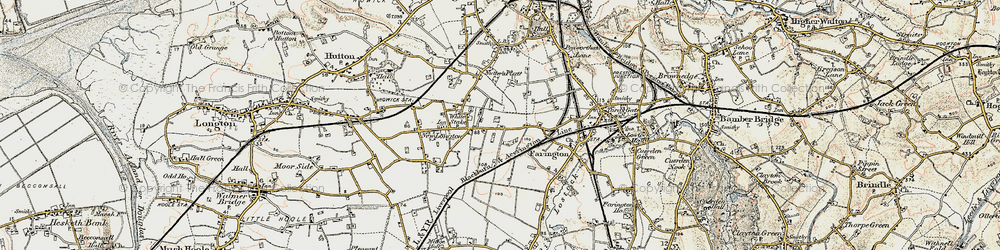 Old map of White Stake in 1903