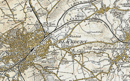 Old map of Whitebirk in 1903